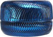 Snowflake Wonderland Blue Glass Candle