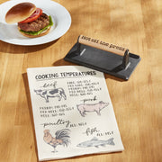 Hot off the Press Cast Iron Grill Press and Towel Set