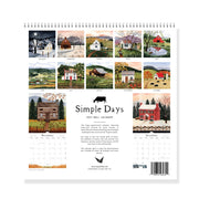 2027 Simple Days Watercolor Landscape Wall Calendar