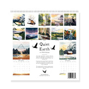 2027 Quiet Earth Watercolor Landscape Wall Calendar