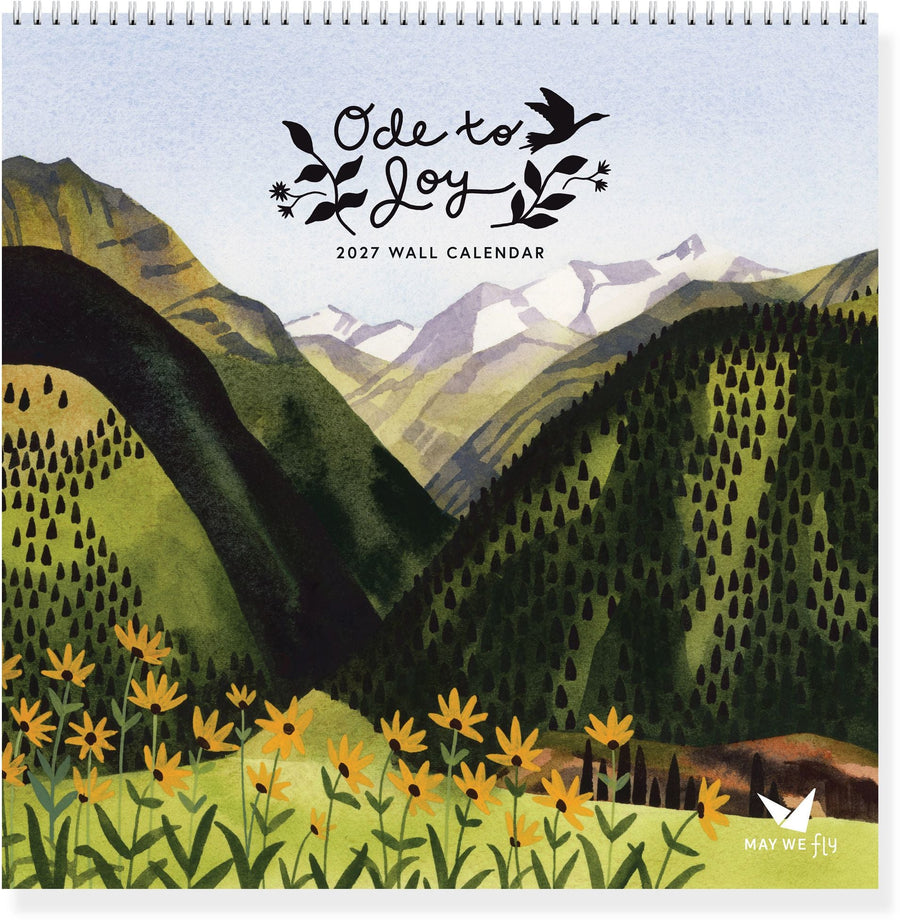 2027 Ode to Joy Watercolor Landscape Wall Calendar