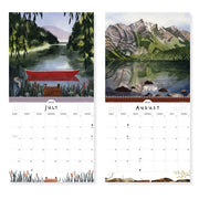 2027 Ode to Joy Watercolor Landscape Wall Calendar