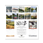2027 Ode to Joy Watercolor Landscape Wall Calendar