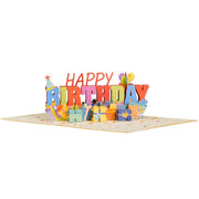 Paper Love Classic Happy Birthday Pop Up Card