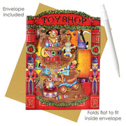 Toy Shop 3D Swing Christmas Card