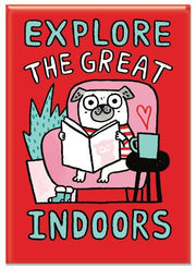 Explore The Great Indoors rectangular Magnet