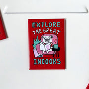 Explore The Great Indoors rectangular Magnet