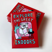 Explore The Great Indoors rectangular Magnet