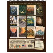 2027 Kenneth Crane National Parks Vintage Art Wall Calendar