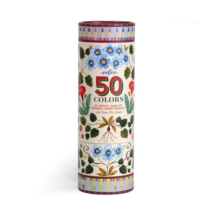 Flora's 25 Double-Sided Pencils in tube