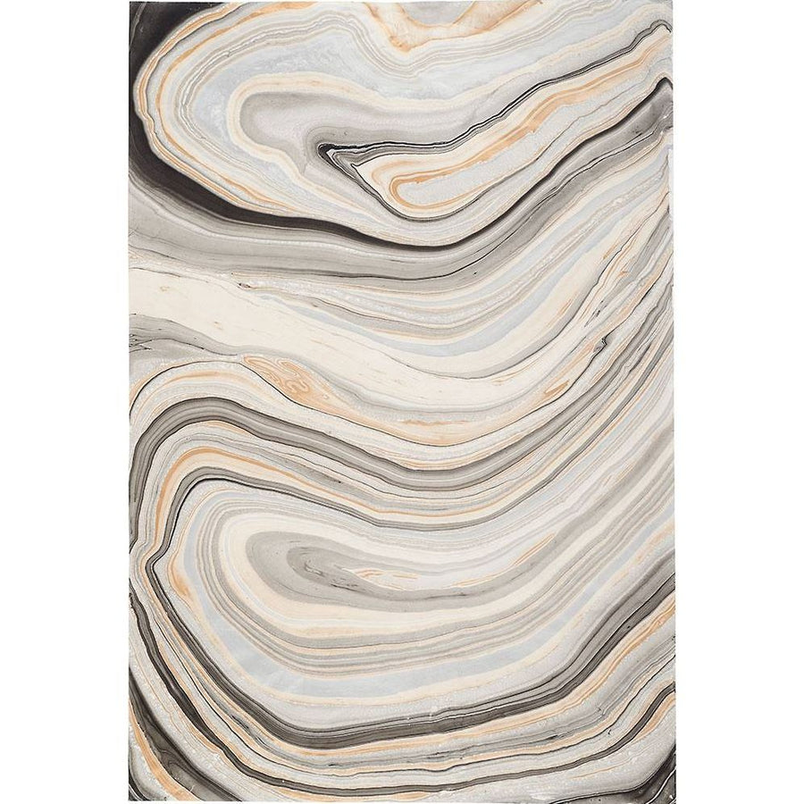 Black, Gold and Silver Elegance Marble Handmade Paper