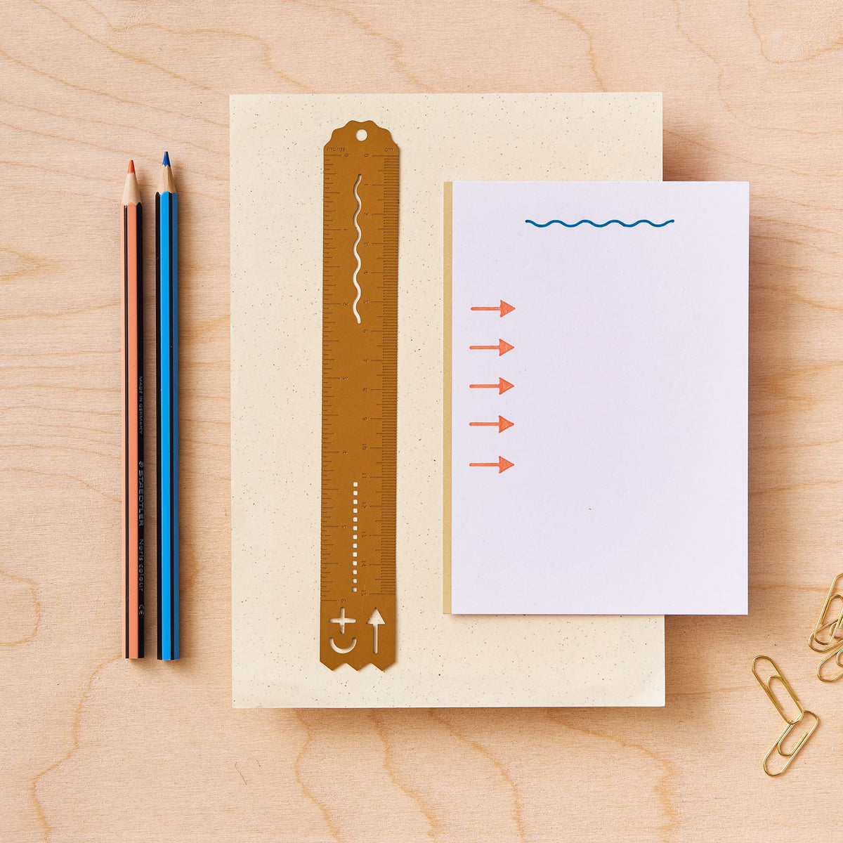 Brass Stencil Ruler -15cm / 6inch