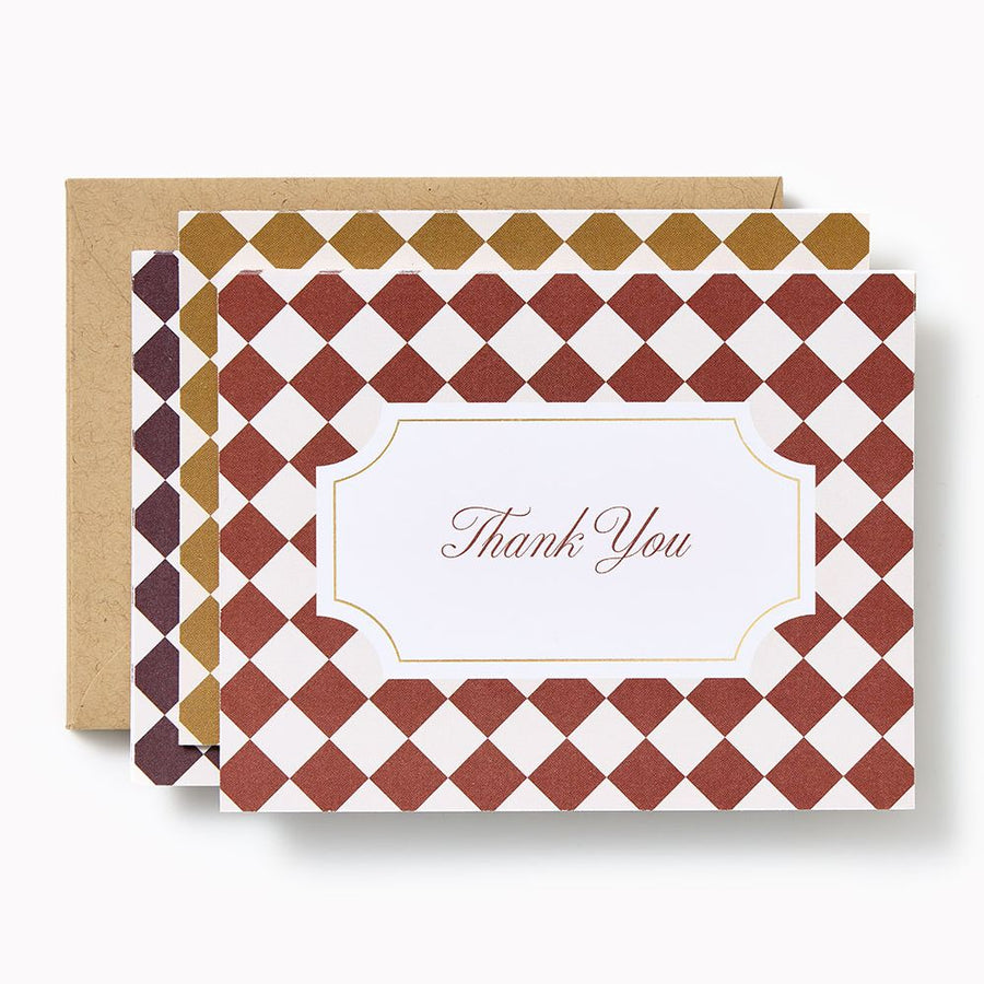 Thank You Checkered A2 Stationery Set