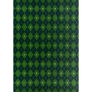 Green Argyle Continuous Roll Wrap