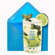 Sip Sip Hooray Embellished Birthday Card
