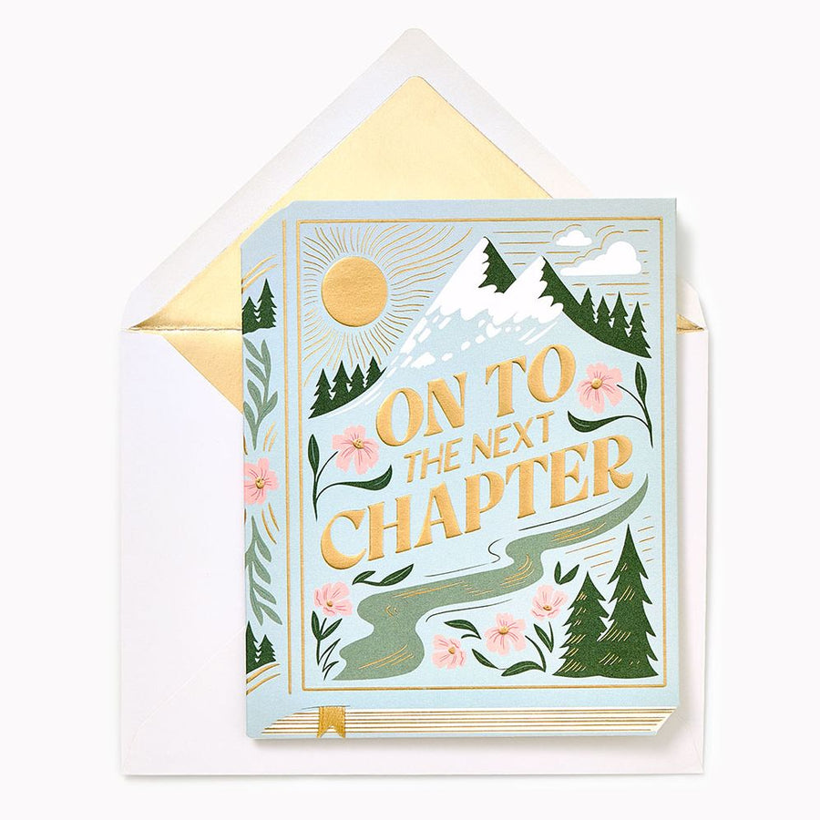 On To The Next Chapter Embellished Wedding Card