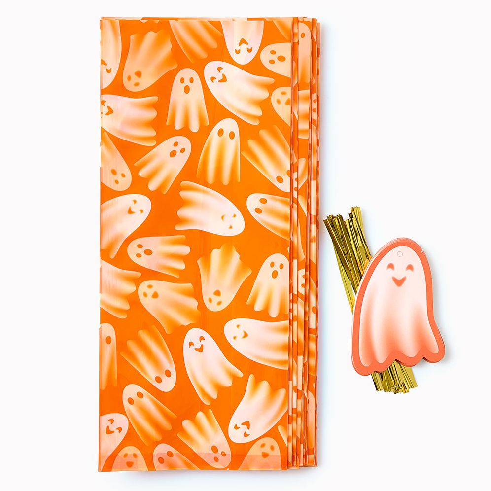 Halloween Happy Ghosts Cello Bags Set of 15