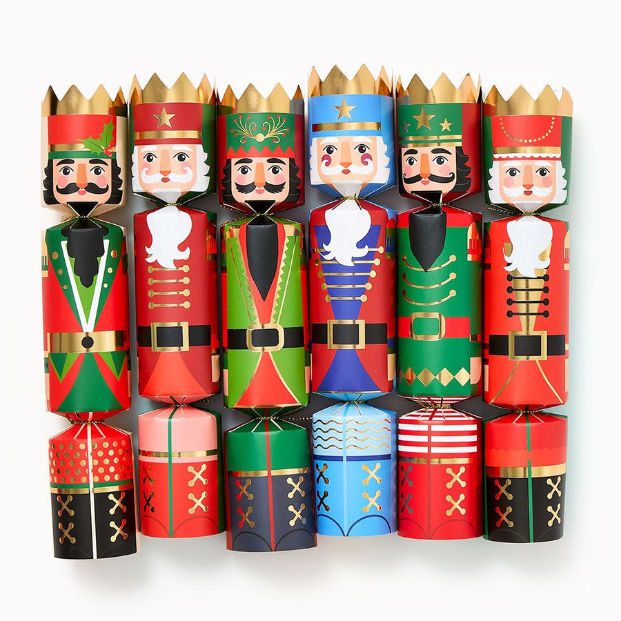 Christmas Nutcracker Party Crackers Set of 6