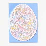 Laser Cut Gradient Egg Easter Card