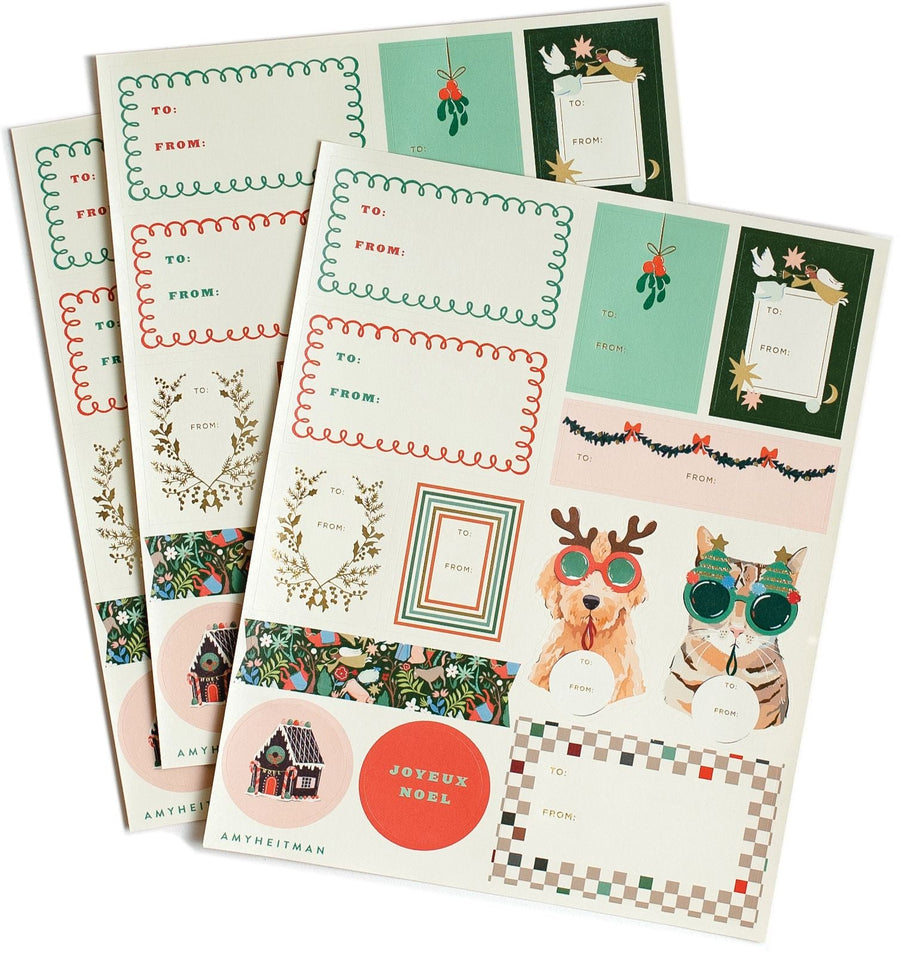 Christmas Pets Gift Labels