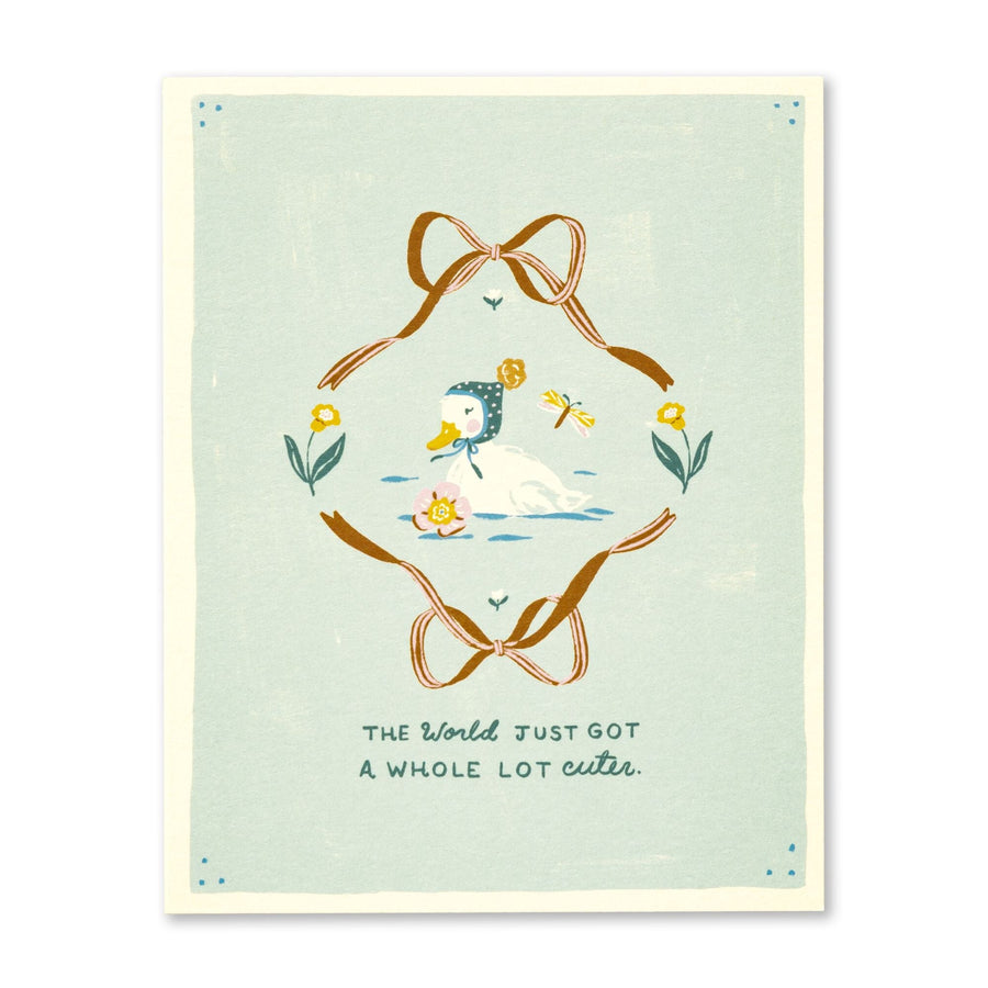 Whole Lot Cuter Duckling Baby Card