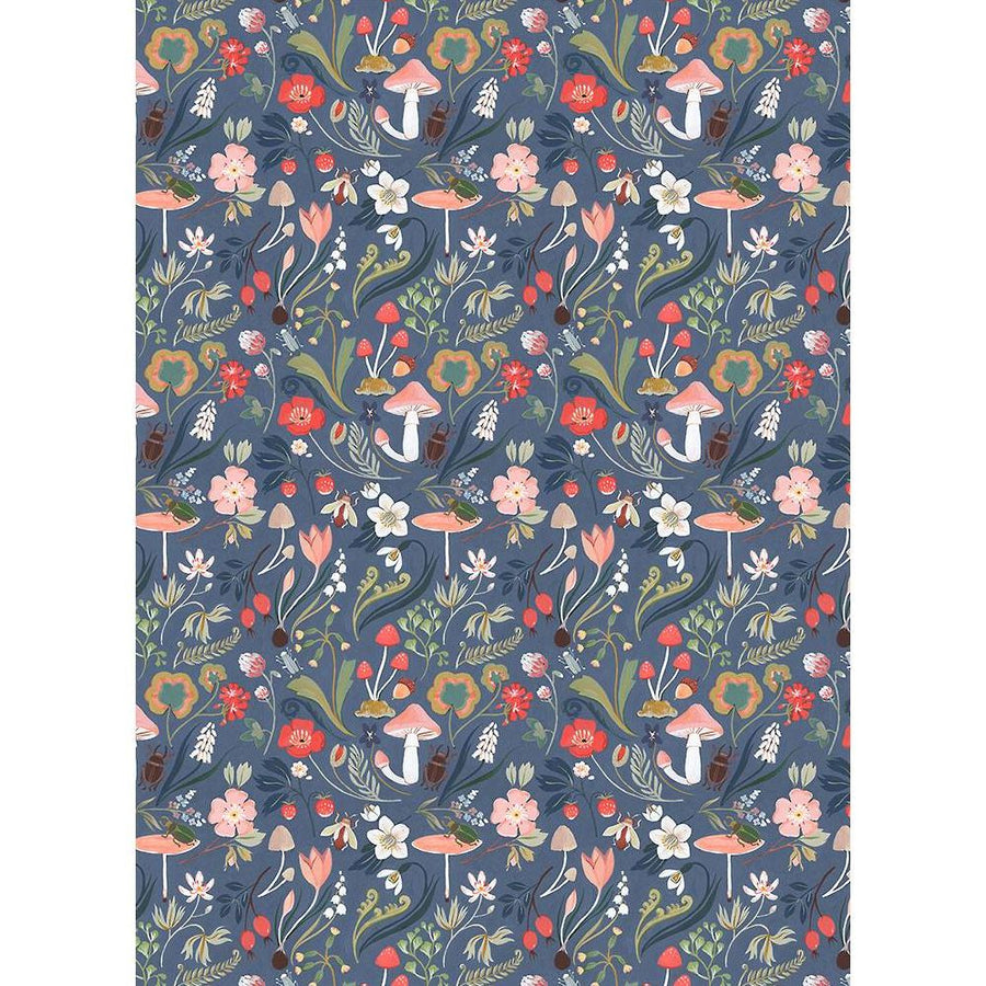 Floral Mushroom Flat Wrap