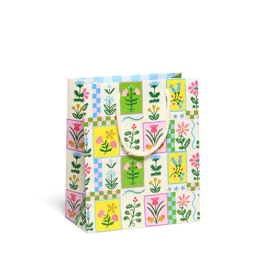 Retro Flower Medium Gift Bag