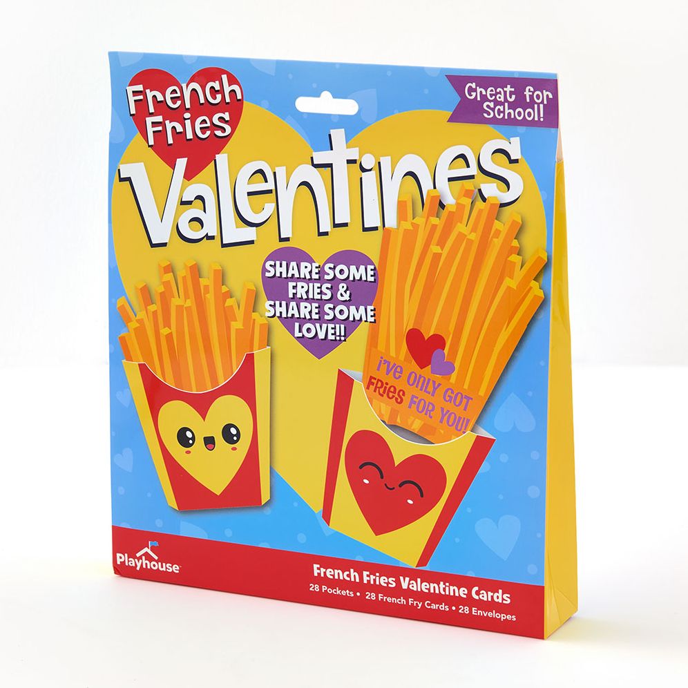 Boxed Valentine Cards - French Fries