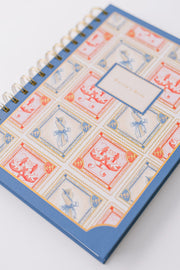 Stamp Pattern Writer's Spiral Notebook