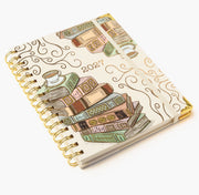 2027 Bookstack Tea Cup 12-Month Weekly Medium Spiral Planner