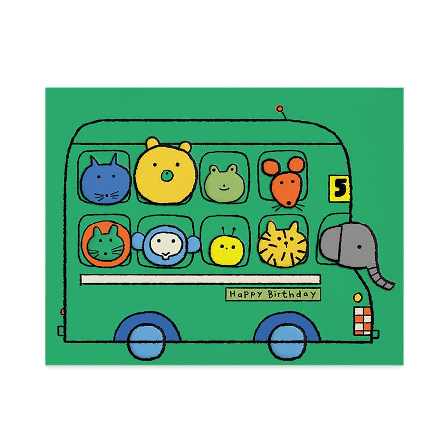 Birthday Bus Birthday Card
