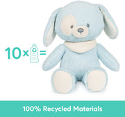 Baby GUND Sustainable Puppy Plush Stuffed Animal Made from Recycled Materials For Babies and Newborns Blue/Cream, 13"
