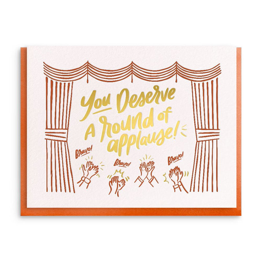 Round Of Applause Thank You Card
