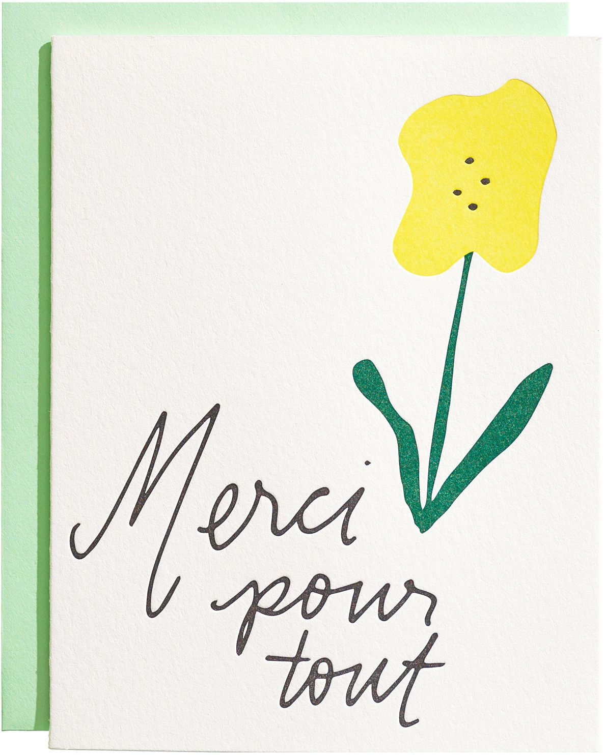 Merci Pour Tout Thank You Card