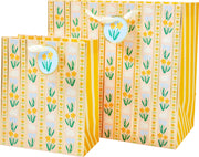 Floral Stripe Bunny Medium Gift Bag