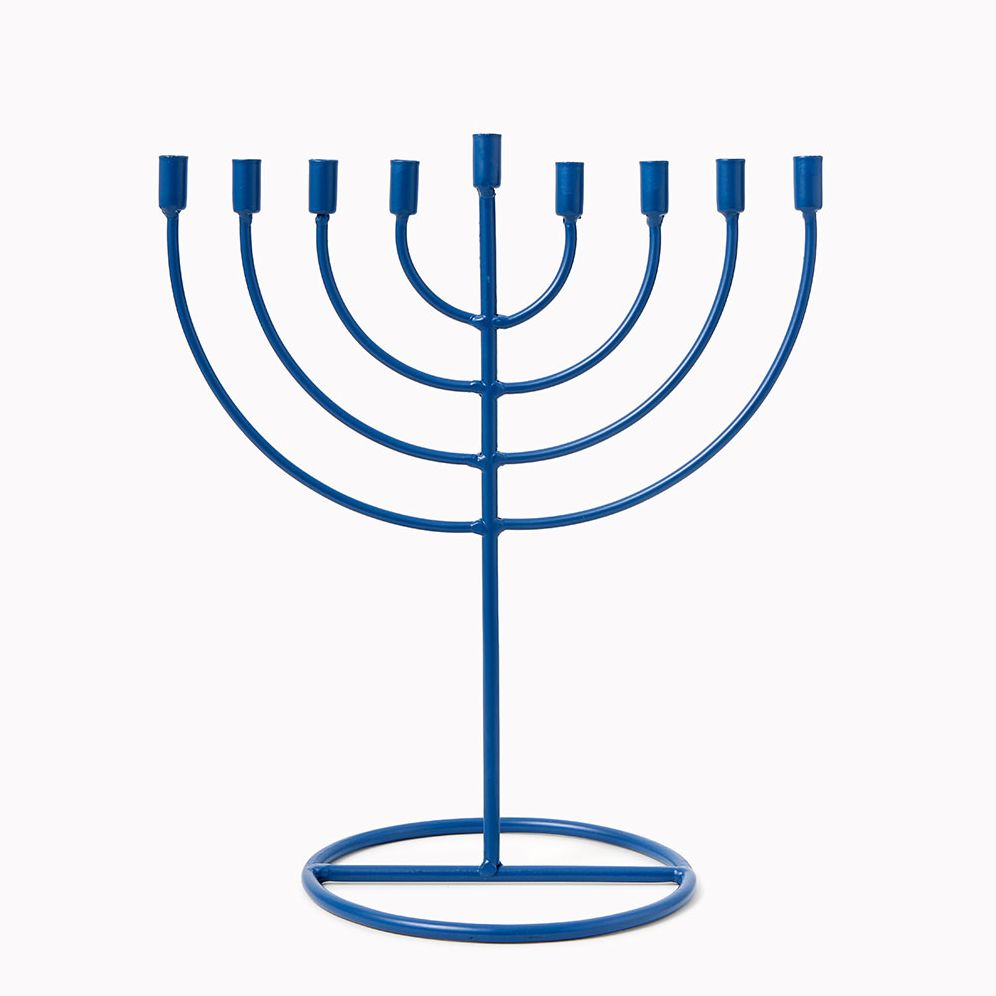 Modern Metal Menorah