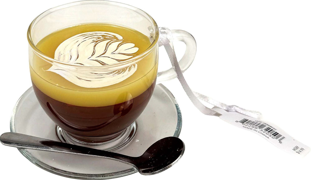 Glass Latte Ornament