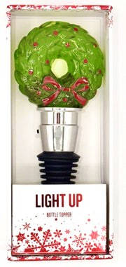 Light Up Wreath Wine Stopper
