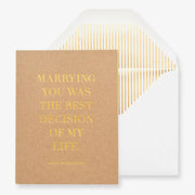 Best Decision Wedding Card