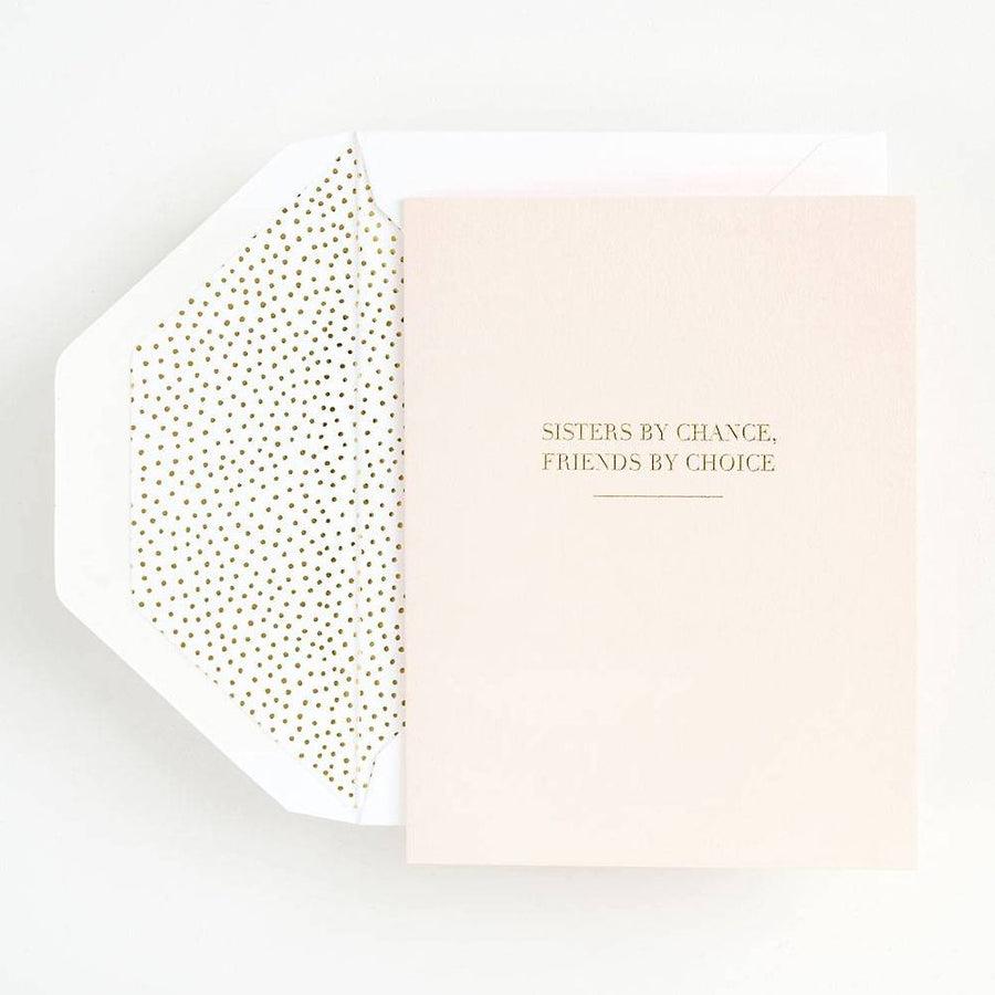 Sisters by Chance Birthday Card