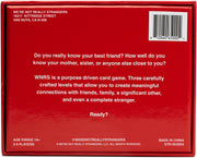 We're Not Really Strangers Card Game