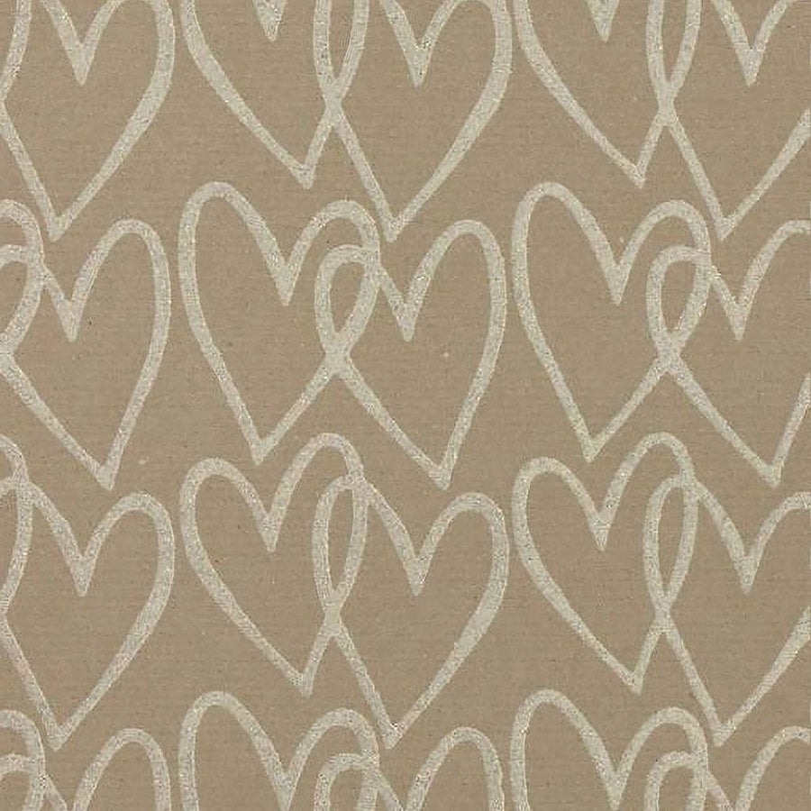 Linked Hearts Iridescent Glitter Wrapping Paper