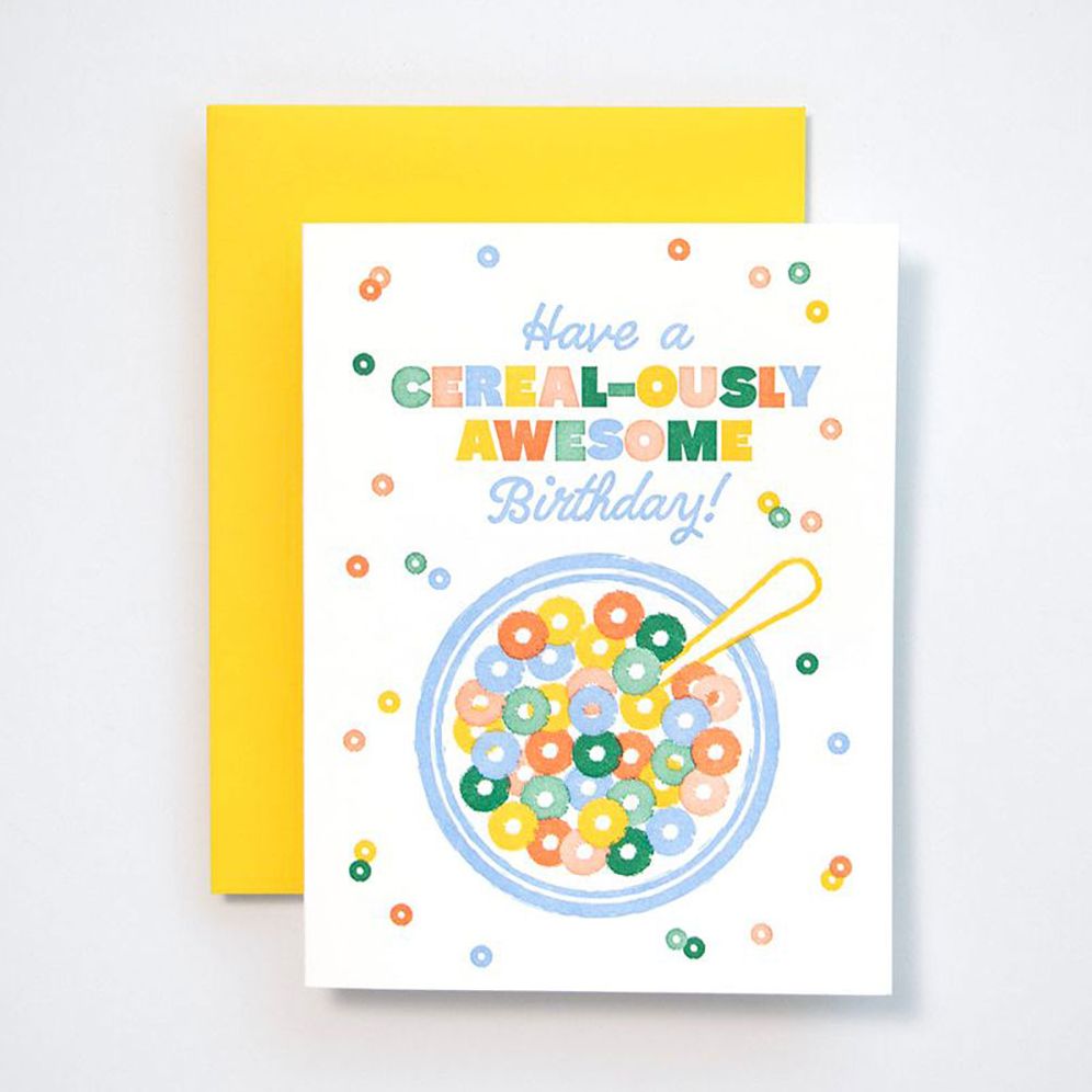 Cereal Birthday Card