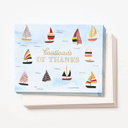 Gold Foil Boatloads Thank You Card Set