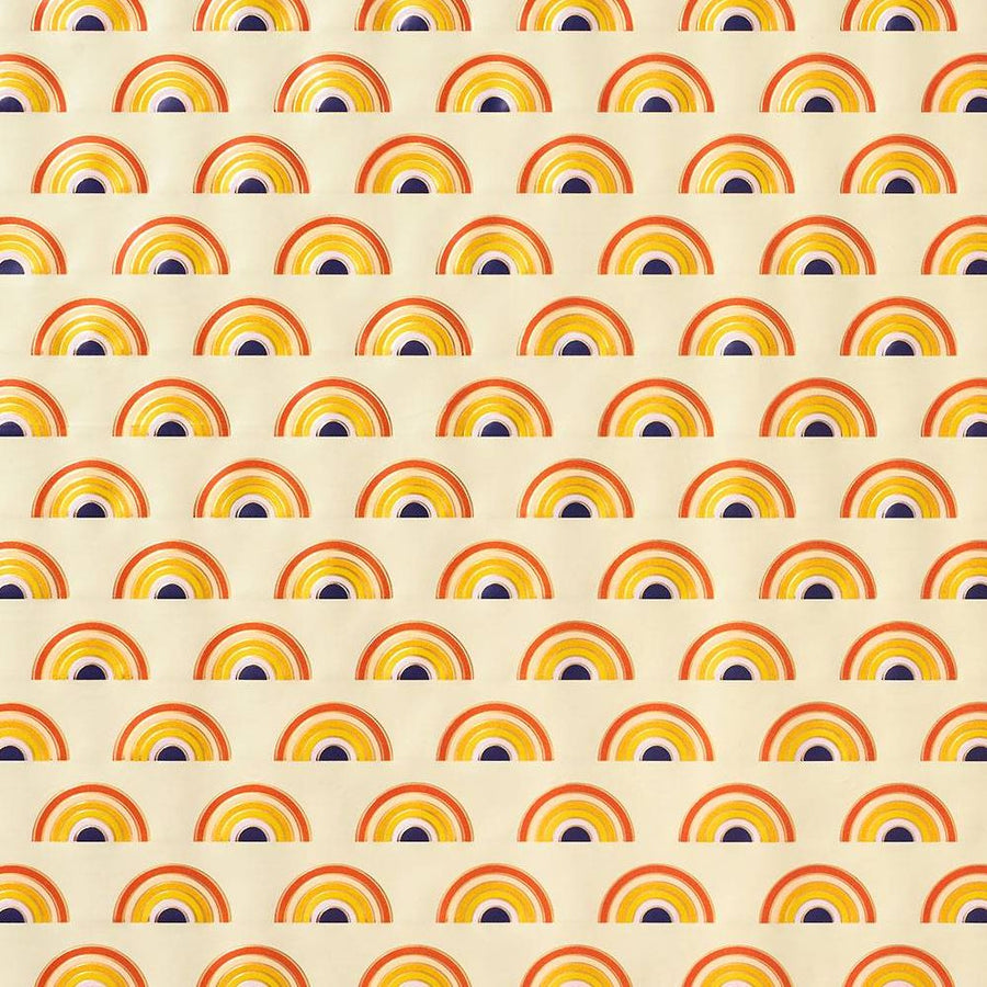 Gold Foil Rainbow Stone Wrapping Paper