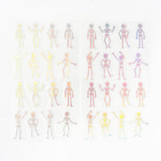 Dancing Skeleton Holographic Stickers