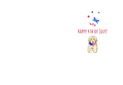 America The Beautiful Fourth Of July Card