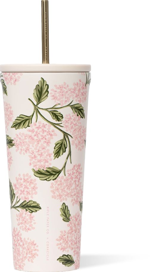 Pink Hydrangea Cold Cup Corkcicle x Rifle Paper