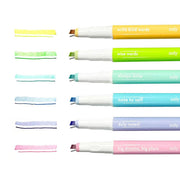 Noted! 2-in-1 Micro Fine Tip Pens & Highlighters - Set of 6