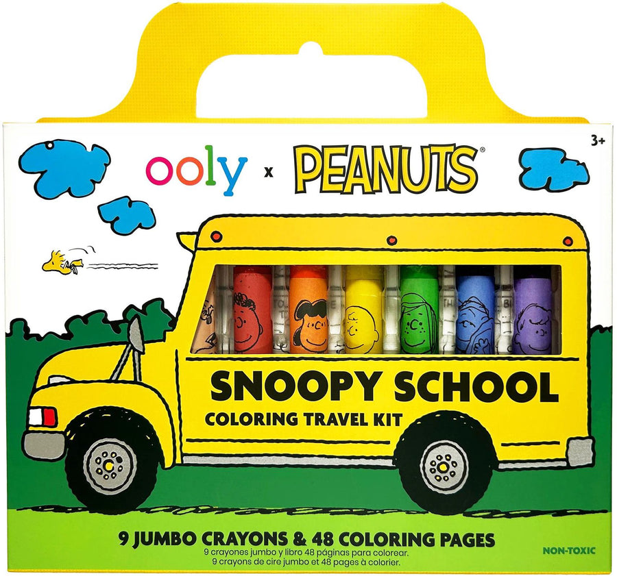 Peanuts Snoopy School Coloring Travel Kit